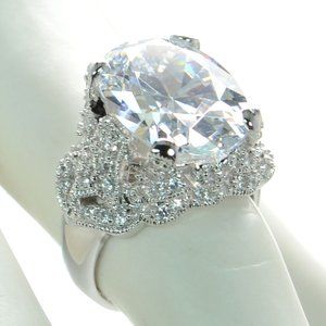Joseph Esposito Solid 925 Sterling Silver Sweetheart Ring